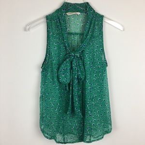 Old Navy | Pussy Bow Polka Dot Tank Top